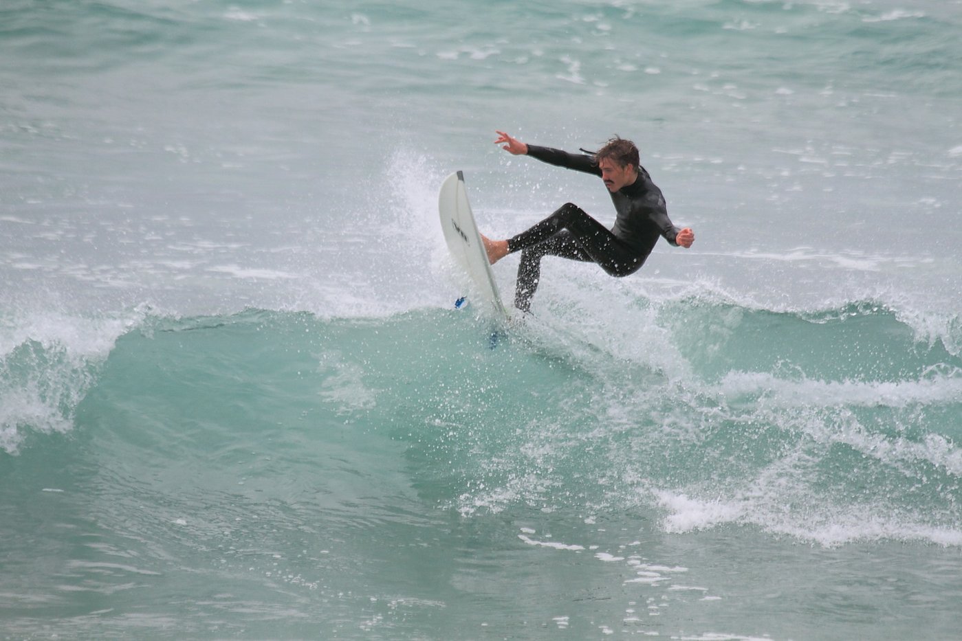 Vertical face on the inside section, Mangawhai surf spot, Northland East, New Zealand.